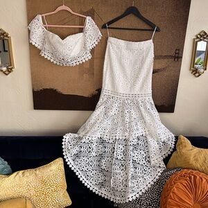 Two Sisters Celine Set in white